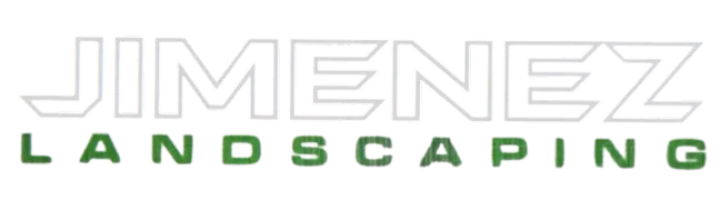 Jimenez Landscaping logo featuring bold lettering, emphasizing landscaping services for Bakersfield and surrounding areas.